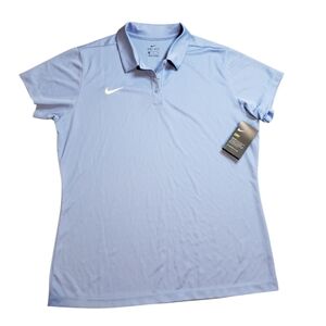 Nike Dri Fit Light Blue Golf Athletic Polo NWT XL